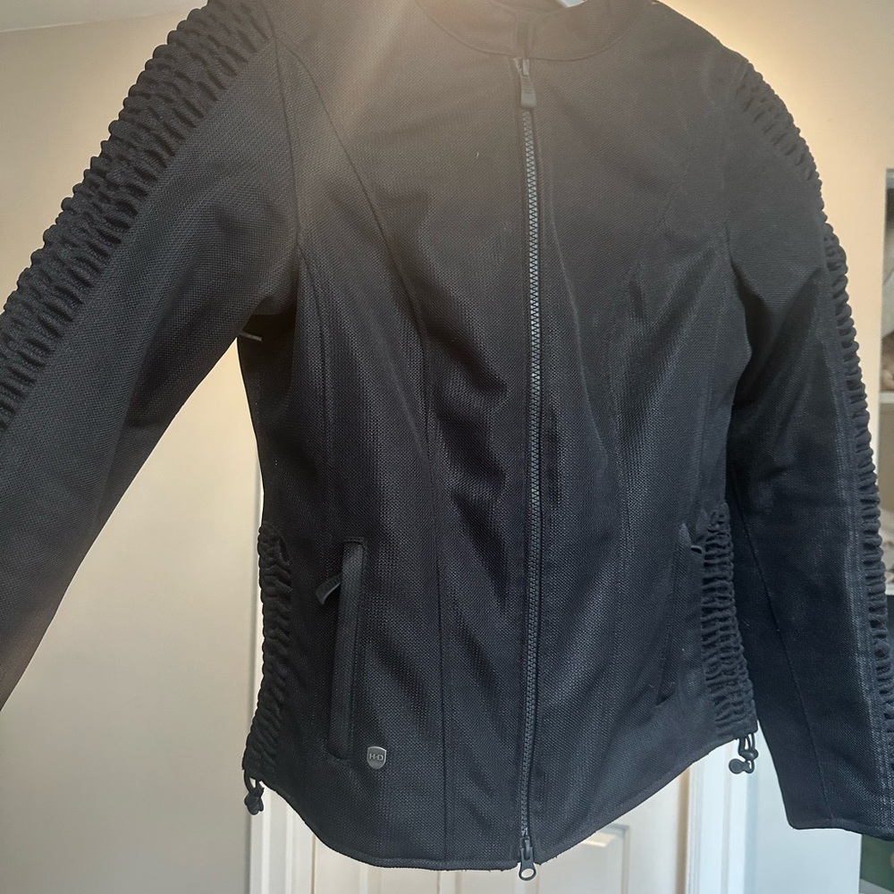 Harley-Davidson Black Bomber Jacket with Fitted Silhouette